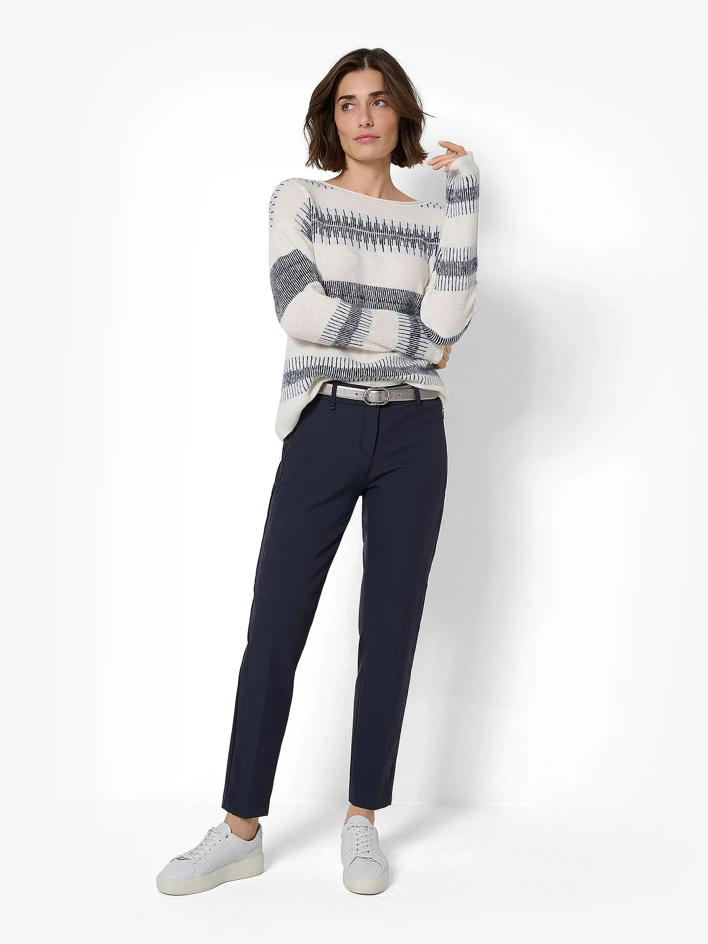 BRAX | Businesshose Regular Fit 7/8 MARON S | dunkelblau